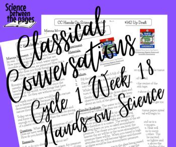 Image result for Classical Conversations Cycle 1 Week 10 Science Activity