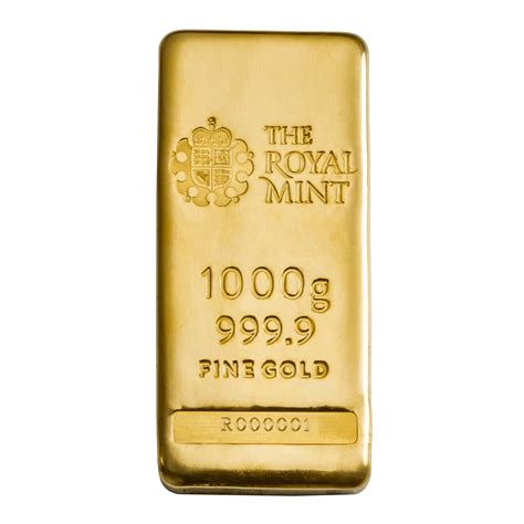 1 Kg Gold Bar Cast Bullion Fine Gold The Royal Mint