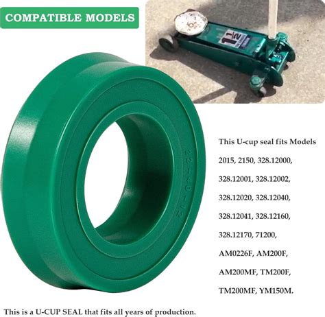 Hydraulic U-Cup Seal for Sears 2 tons Floor Jack 328.12001, 328.12002 ...
