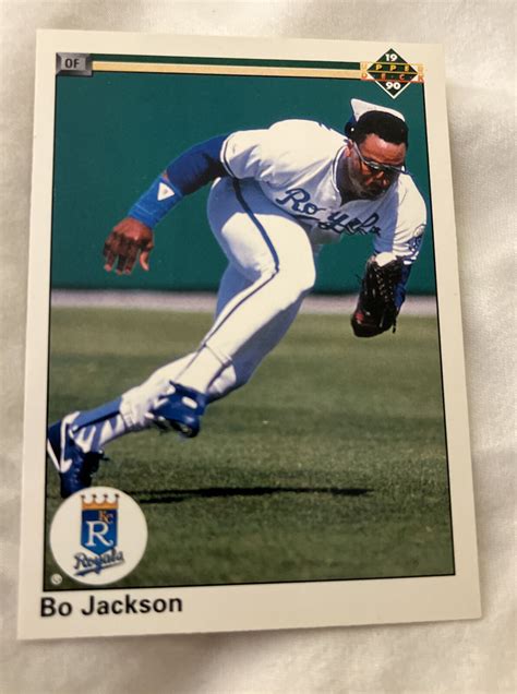 1990 Upper Deck BO JACKSON Baseball Card #105 Kansas City Royals | eBay