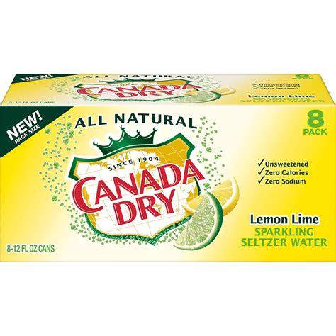 Buy Canada Dry Lemon Lime Sparkling Seltzer Water, 12 Fluid Ounce Can ...