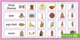 Hindu Religion: Symbols | Word Mat | Primary Resource