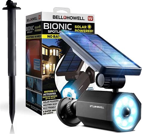 Bell+Howell Bionic Spotlight Original LED Solar Outdoor Lights with ...