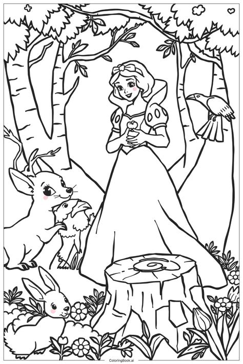 Snow White Coloring Pages 2025