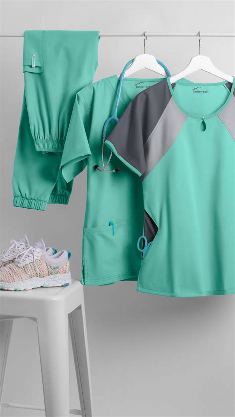 Butter-Soft Scrubs New Color: Green Aqua | Nursing clothes, Cute ...