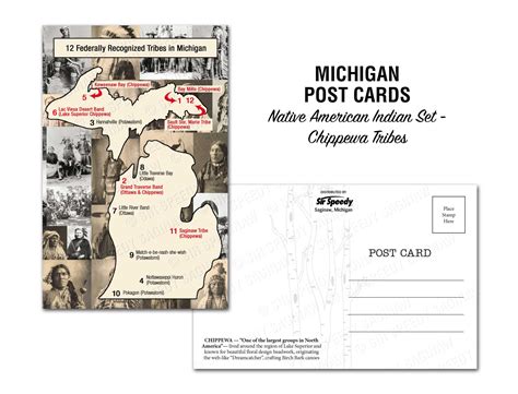 Michigan's Native American Indian Tribes Postcards for Sale | Made In ...