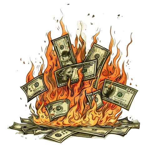 Burning Money Drawing