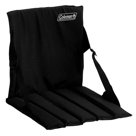 Coleman Portable Stadium Seat Cushion with Backrest, Black - Walmart.com