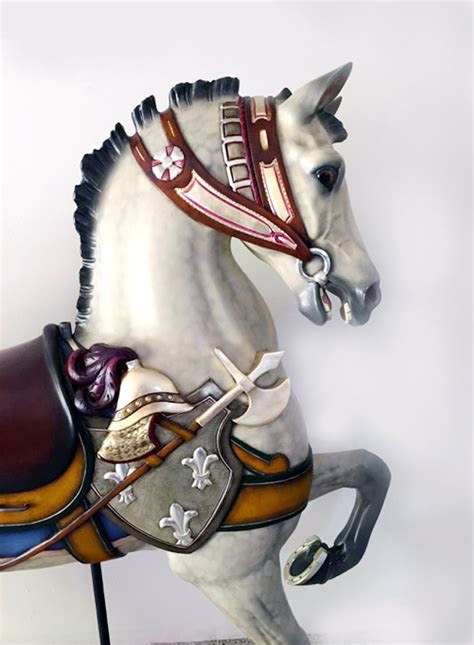 Indian Trail Park Dentzel Lead Horse – SOLD | AntiqueCarousels.com