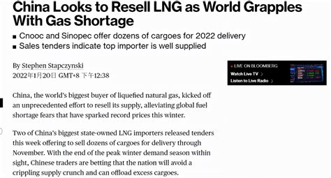 美媒：歐洲等地天然氣荒致價格飆升，中國轉售供應緩解全球燃料短缺擔憂 - 資訊咖