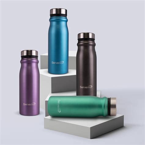 Buy SERVEWELL Hudson Solid Stainless Steel Fridge Bottle - 1100 ml from ...