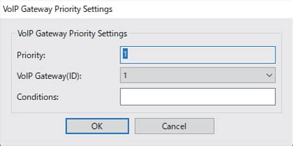 Setting up Sending Conditions for VoIP Gateways