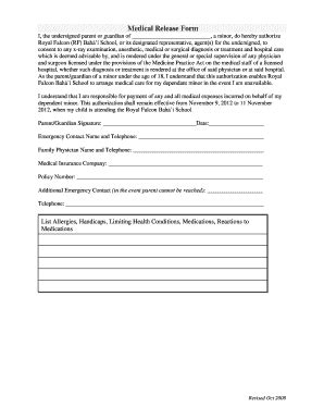Fillable Online SAMPLE Medical Release Form - WordPress.com Fax Email ...