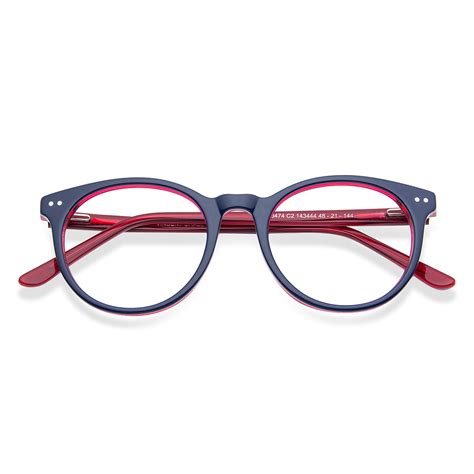 Blue Maroon Transparent Full Rim Square Vincent Chase Online Classic ...