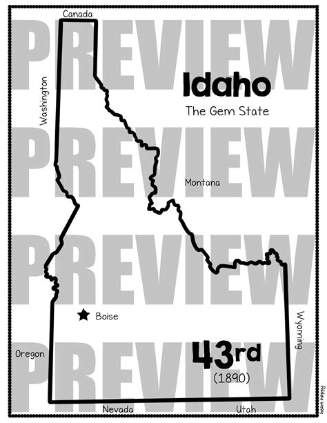 Idaho State Flag Craft | Idaho State Symbols | Made By Teachers