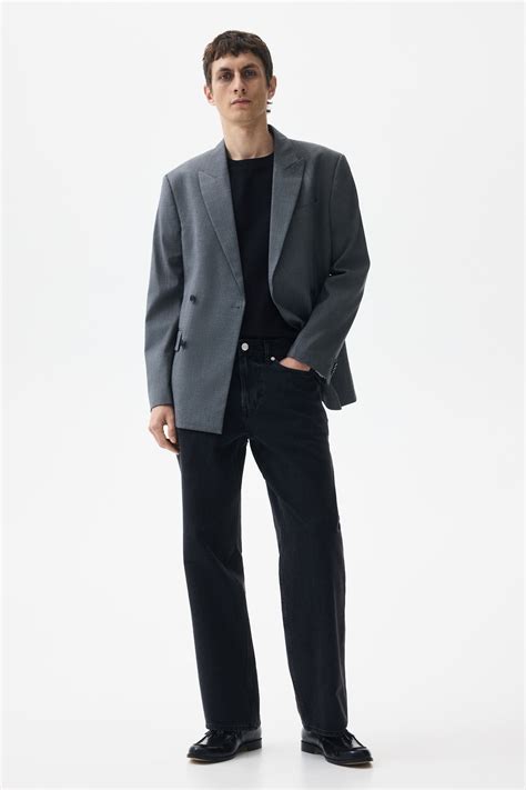 Relaxed Jeans - Denim black - Men | H&M IN