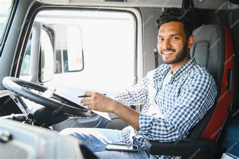 Premium Photo | Portrait of a indian truck driver