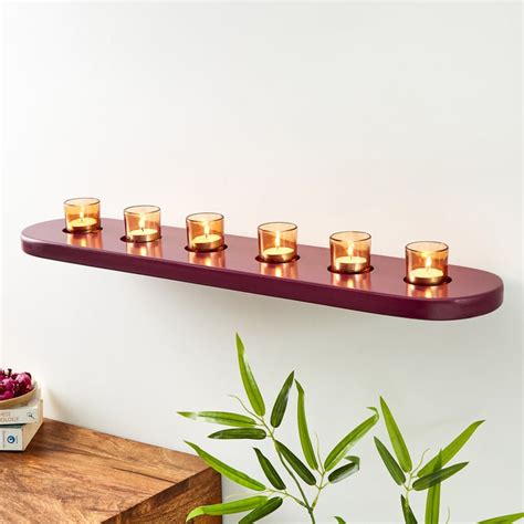 Buy Maya Reversible Wall Shelf - Purple from Home Centre at just INR 2799.0