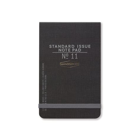 Standard Issue Ledger Pocket Note Pad, Black : Amazon.in: Office Products