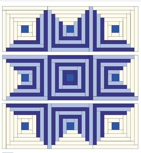 Image result for Log Cabin Quilt Block Tutorial