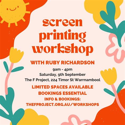 SCREENPRINTING with RUBY RICHARDSON — The F Project