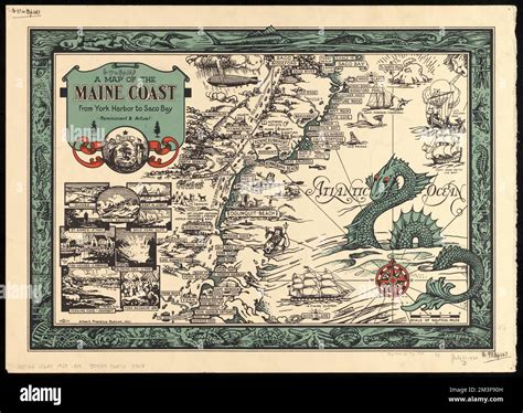 A map of the Maine coast from York Harbor to Saco Bay : reminiscent ...