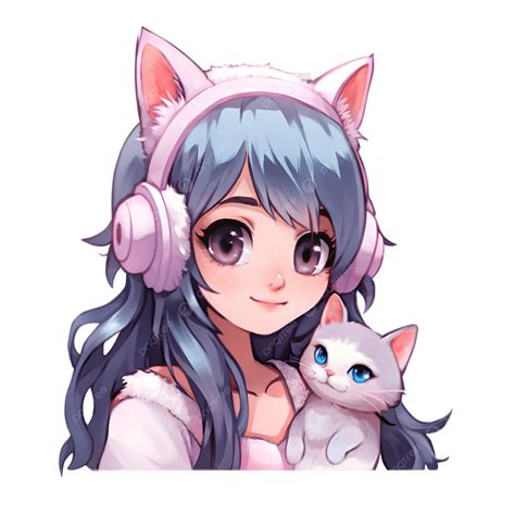 Chibi Anime Girl With Cat Ears Cat Girl Girl With Cat Ears