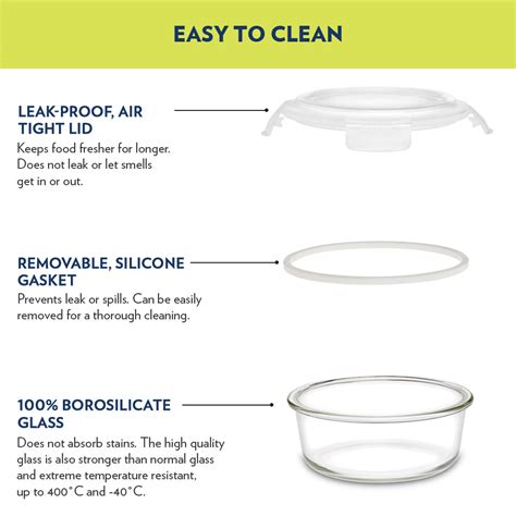 Buy Alfa Blue Glass Lunch Box, Round x 3 (Tall) at Best Price Online in ...