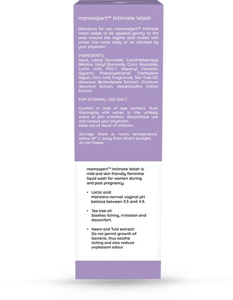 Buy MAMAXPERT INTIMATE WASH - 100 ML Online & Get Upto 60% OFF at PharmEasy