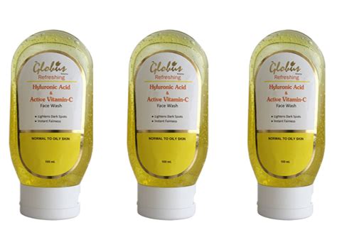 Globus Remedies Refreshing Anti Ageing Face Wash with Hyluronic Acid ...