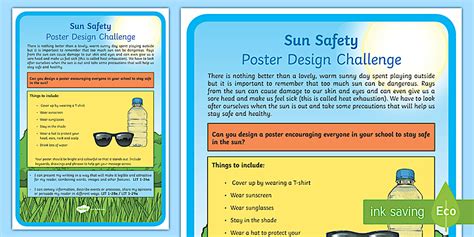 Design a Sun Safety Poster | Sun Safety Handout