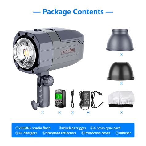 Neewer VISION5 400Ws 2.4G TTL Outdoor Flash Strobe, 1/8000s HSS ...