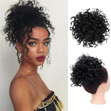 Amazon.com : NOSTALGIA Messy Bun Hair Piece, Drawstring Curly Hair Bun ...