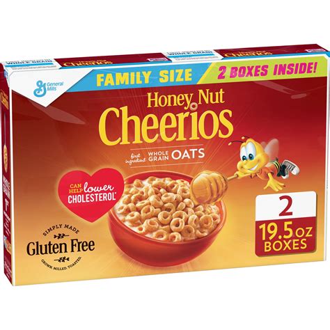 Honey Nut Cheerios, Gluten Free, Cereal, Family Size | Ubuy Nepal