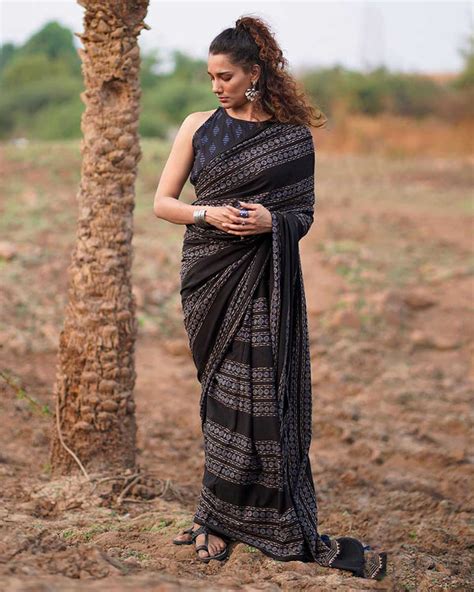 Buy Block printed Cotton Sarees | Saree | Saree for women