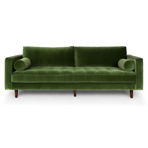 Roma Sofa In Green Velvet 88 | Green velvet sofa, Luxurious bedrooms, Green sofa