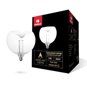 Buy HAVELLS Decorative Bulb-OPULENCE G200E CLEAR 4W 3000K E27 LAMP ...