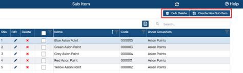 Sub Item