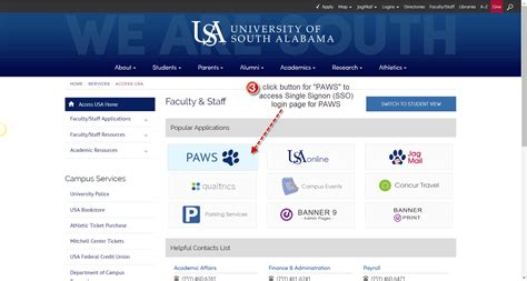 PAWS Login Using JagNet Single Sign On (SSO)