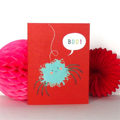 Mini Spider Boo Card By Kali Stileman Publishing