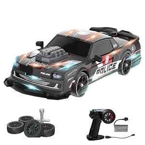 RABJET 1/14 Scale RC Drift Car – High-Speed Remote Control Car with LED ...