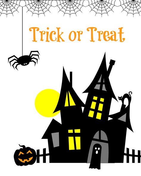 Halloween Decorations Printable Free Web Free Printable Halloween Party ...