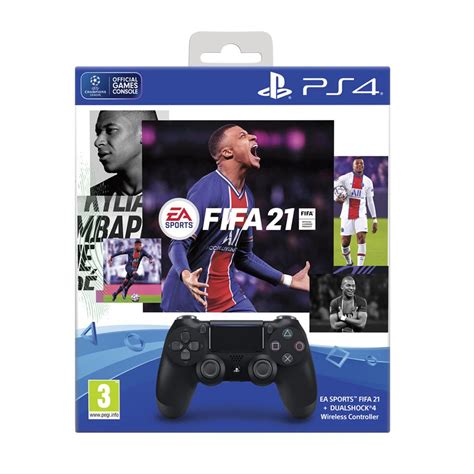 Buy Sony PS4 Dualshock4 Wireless Controller Black + EA SPORTS FIFA 21 ...
