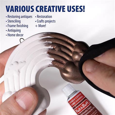 AMACO Rub n Buff Spanish Copper 15ml Tube - Metallic Gilding Wax for ...