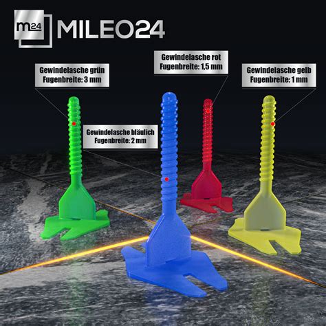 100 x 2 mm Gewindezuglaschen in Blau - Nivelliersystem für Fliesen | 21 ...