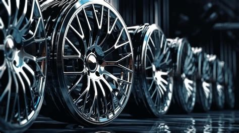 New car wheels for auto industry service and mainten ai generated ...