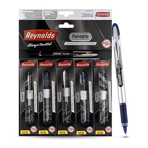Reynolds Dynagrip Ball Pens Pack Of 5 - SCOOBOO - RENOLDS