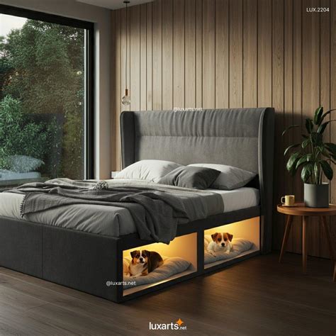 LUX.2204 Beds with Built-In Dog Bed Pods | Ultimate Comfort for You and ...
