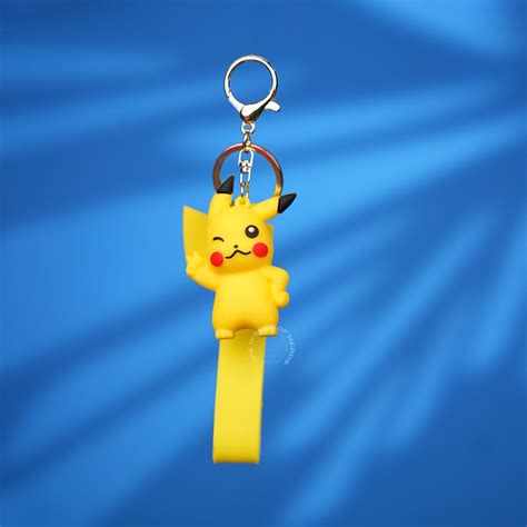 Pikachu Winking Pose Pokémon Strap Keychain – The World Of Nerds
