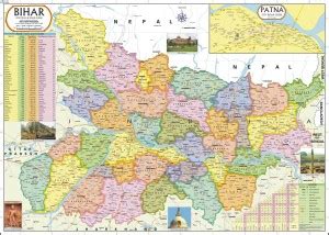 Bihar Map : Political Photographic Paper - Maps, Educational posters in ...